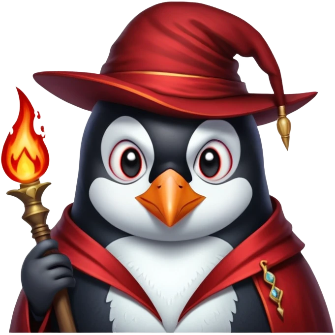 The penguin, the blood mage, looks at me with condemnation emoji