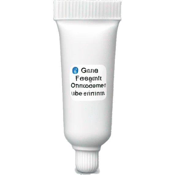 White Ointment tube with a plain label emoji