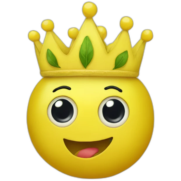 lemon wearing a crown emoji