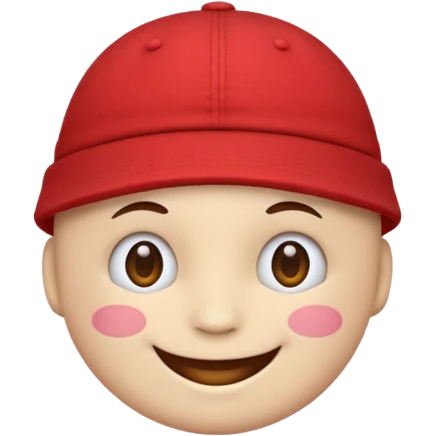 Red emoji hat emoji