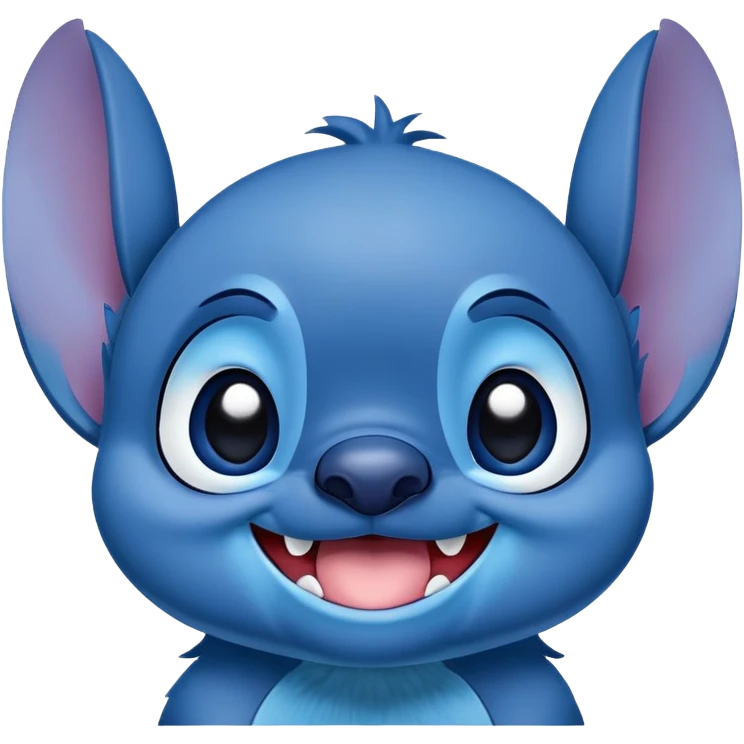 Stitch smiling emoji