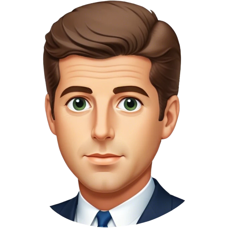 JFK Jr. (looking very distinguished and handsome) emoji