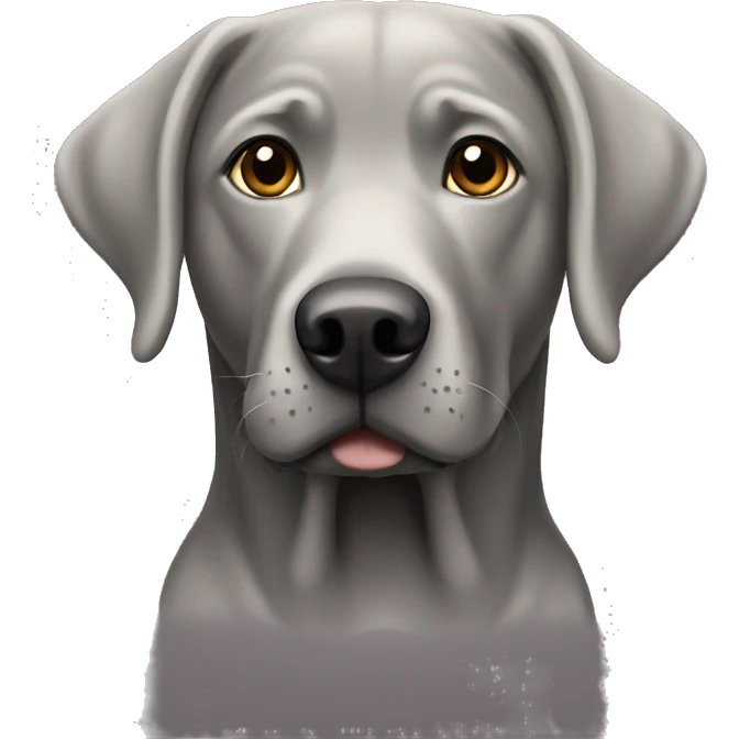 Grey Labrador  emoji