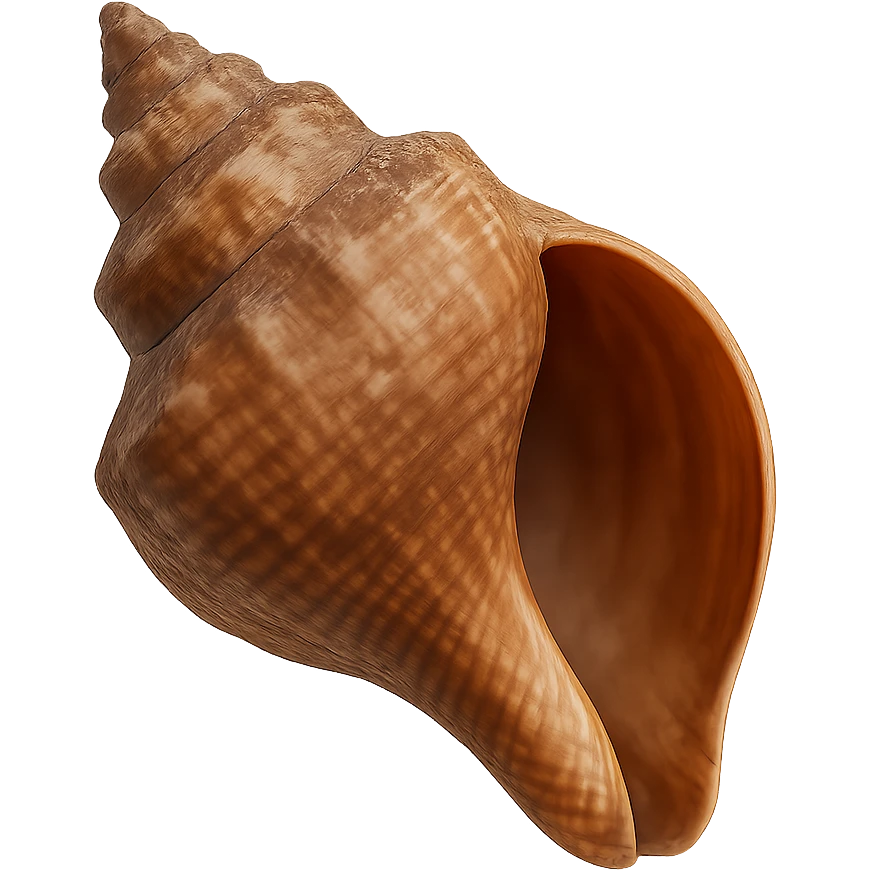 brown seashell, remove background emoji