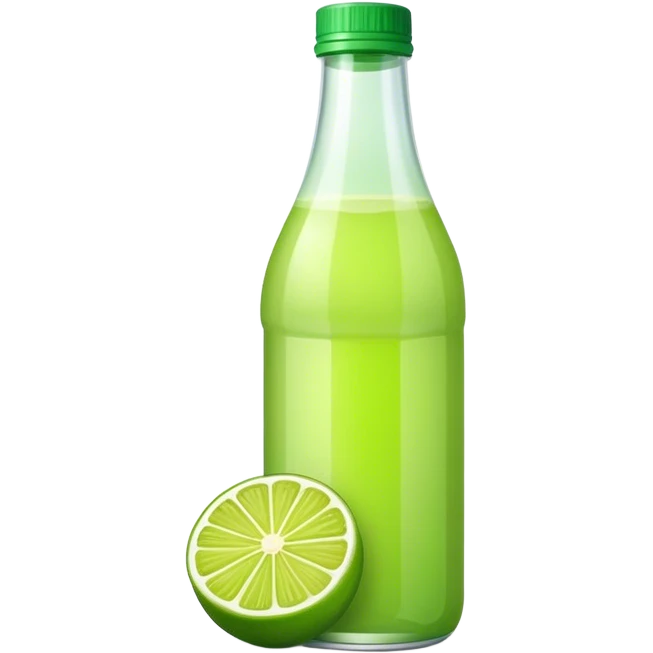 Lime juice bottled emoji