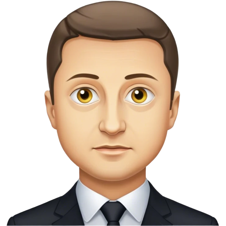Photorealistic Vladimir Zelensky emoji