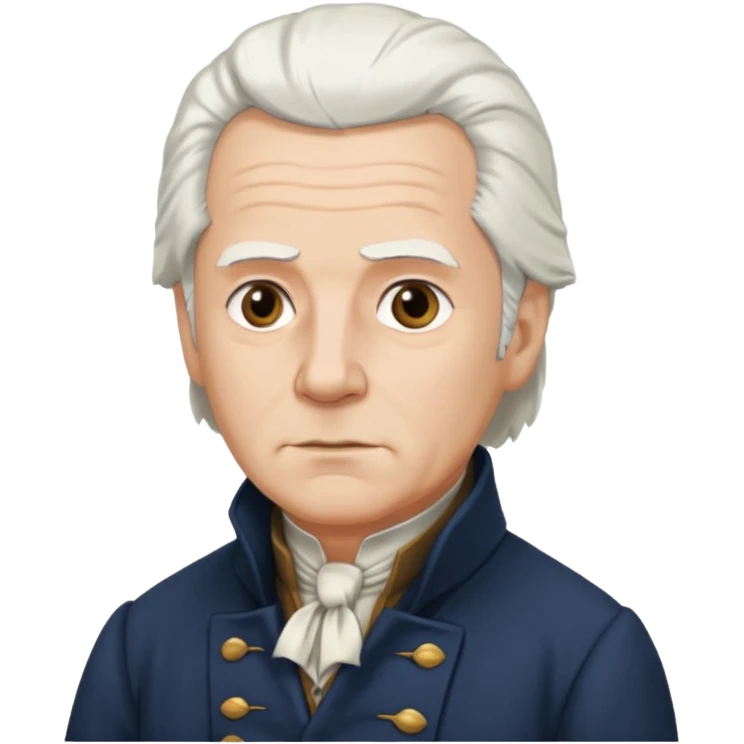 founding father with white hair emoji