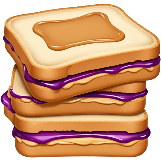 Peanut butter and jelly sandwich  emoji