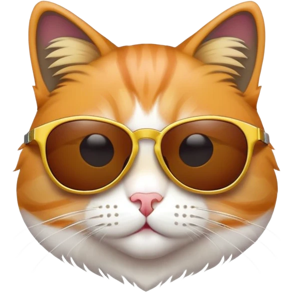 Cat with sunglasses emoji