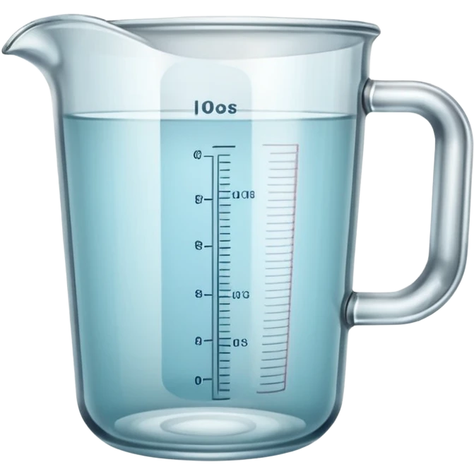 clear glass measuring cup emoji