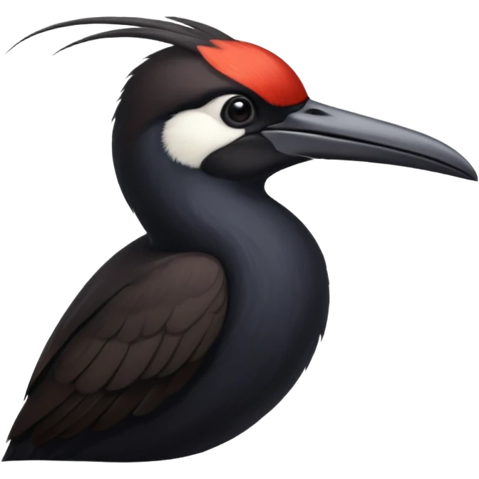 Black Sicklebill headshot emoji