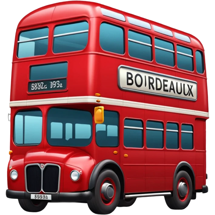 1 flor autobus bordeaux emoji