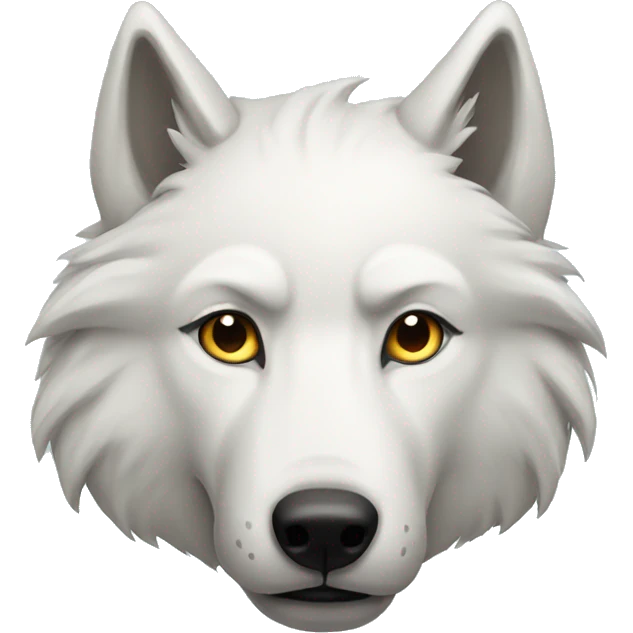 white wolf emoji