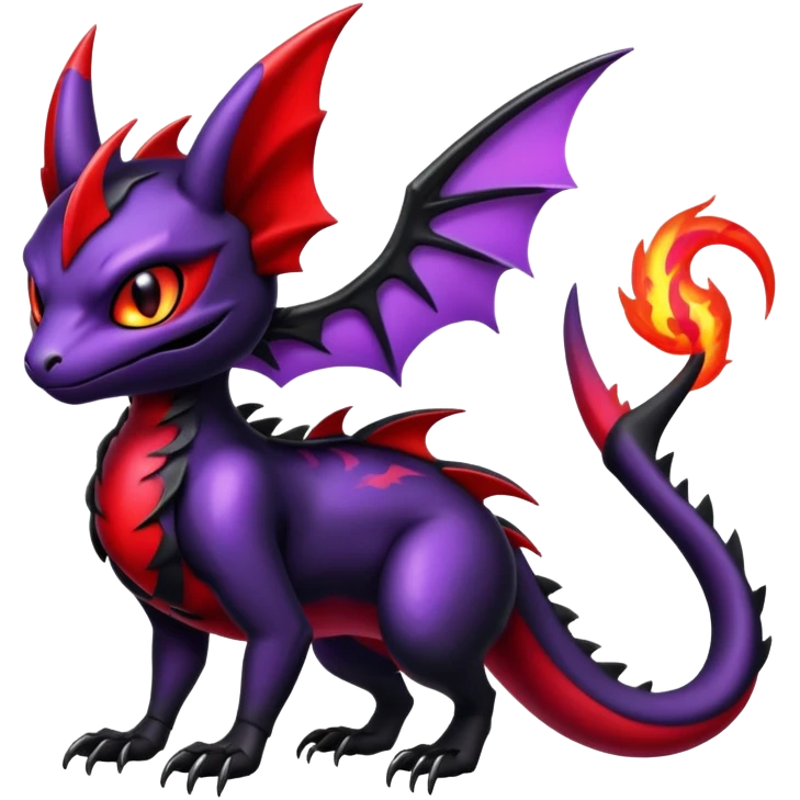 Shiny Epic Badass Gothic Noibat-Salandit-Litten-Hybrid emoji