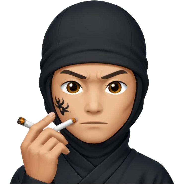 Ninja fumando emoji