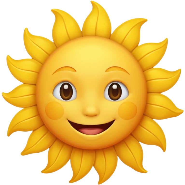 smiling sun emoji, bright and cheerful emoji