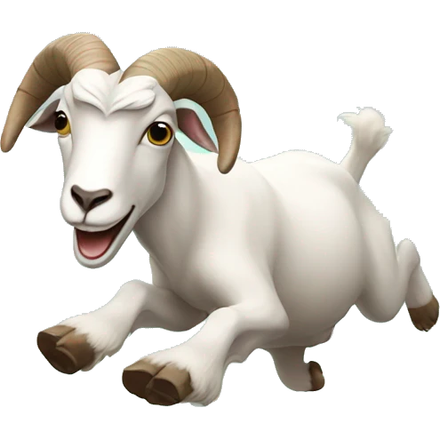 goat doing a backflip  emoji