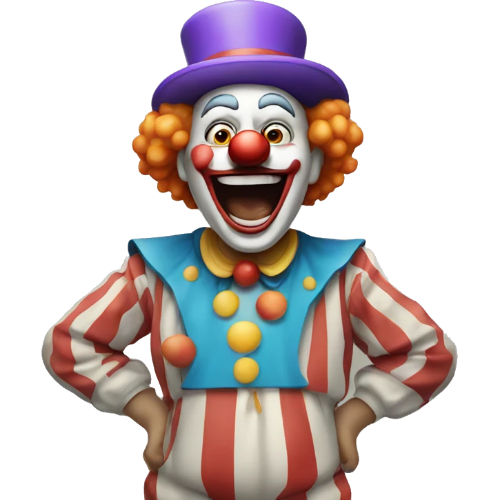 stessed clown happy and overwhelmed  emoji