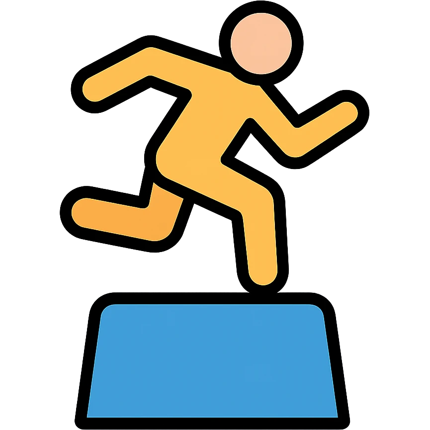 A parkour emoji