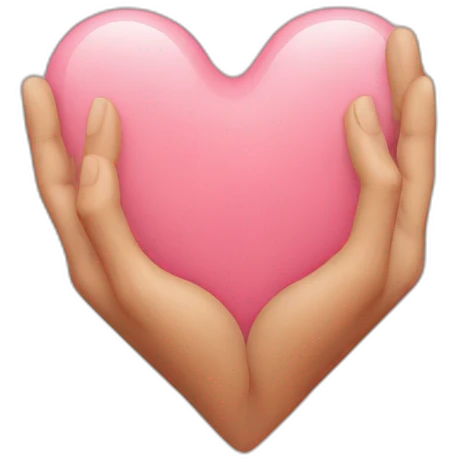 Hand heart emoji