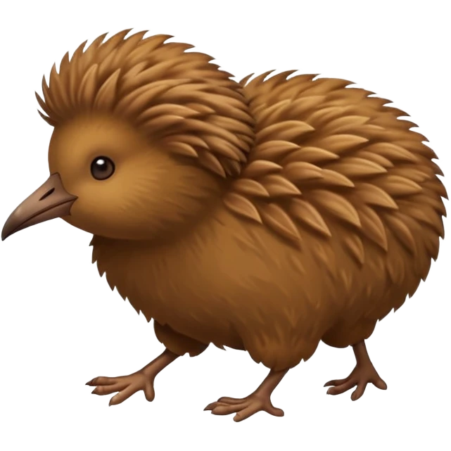a kiwi bird running emoji