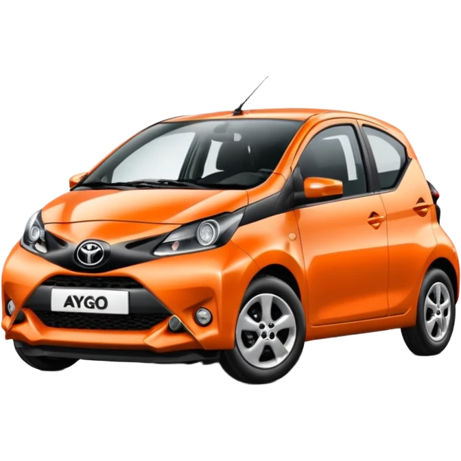 Make an emoji of an orange Toyota aygo emoji