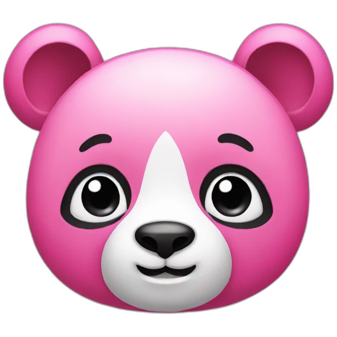 Pink panda  emoji