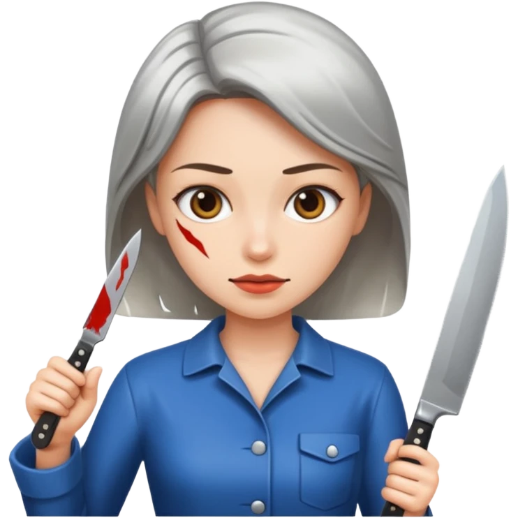 Woman with a knife emoji