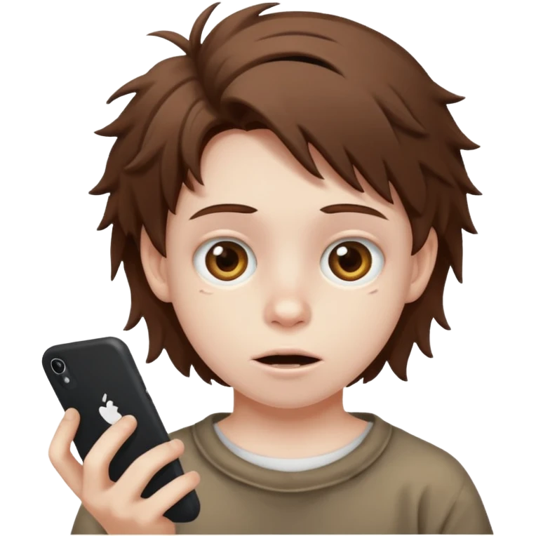 Weird kid doing something weird emoji