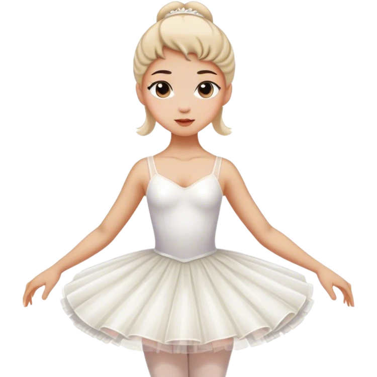 white ballerine dress emoji