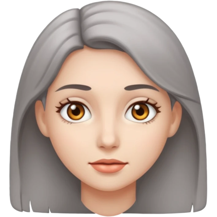 gray eyes female emoji