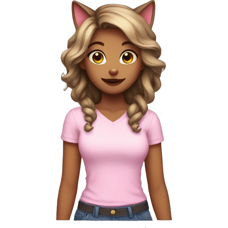 Cat girl emoji
