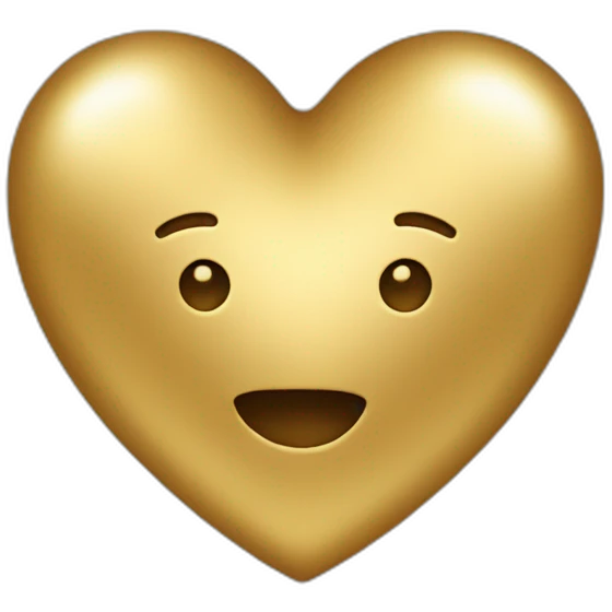 gold heart emoji