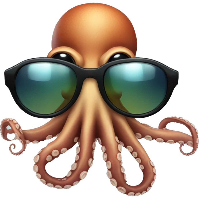 Octopus with sunglasses emoji