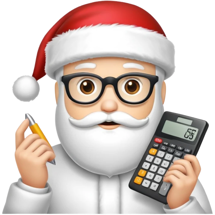 Accounting Christmas emoji