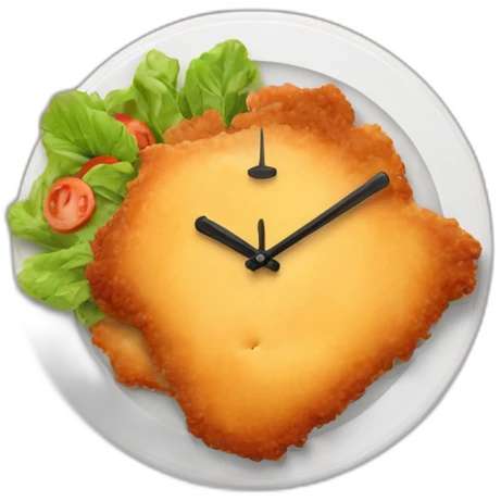 schnitzel-clock emoji