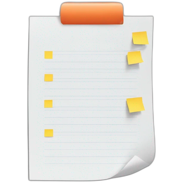 to do list with magazines letters emoji