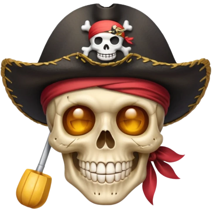 Skull strawhat crew  pirate emoji emoji