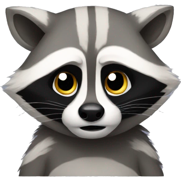 Sad raccoon emoji