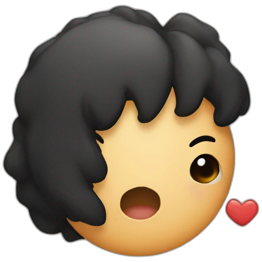 Kiss rock emoji