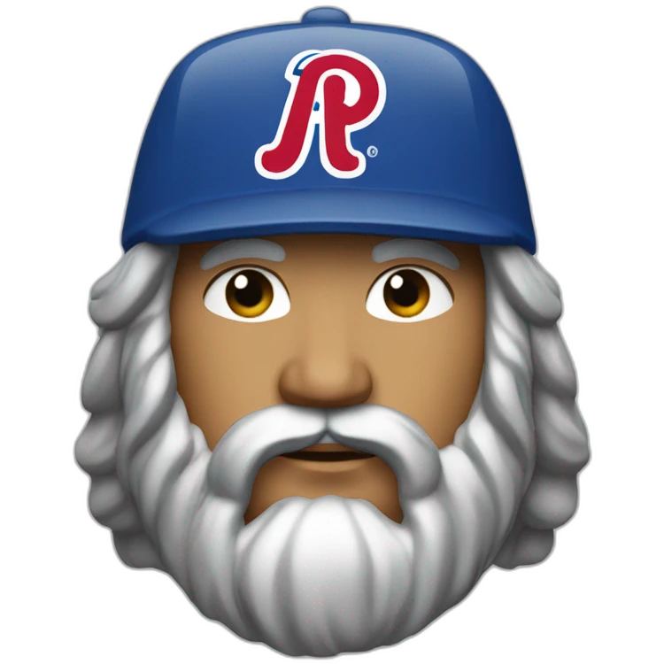 Ghenghis khan in phillies hat emoji