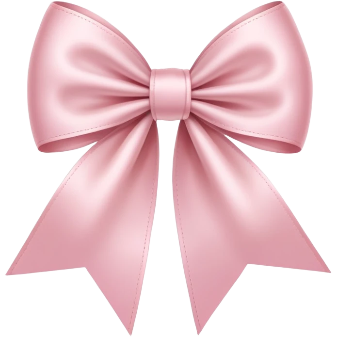 light pink ribbon bow emoji