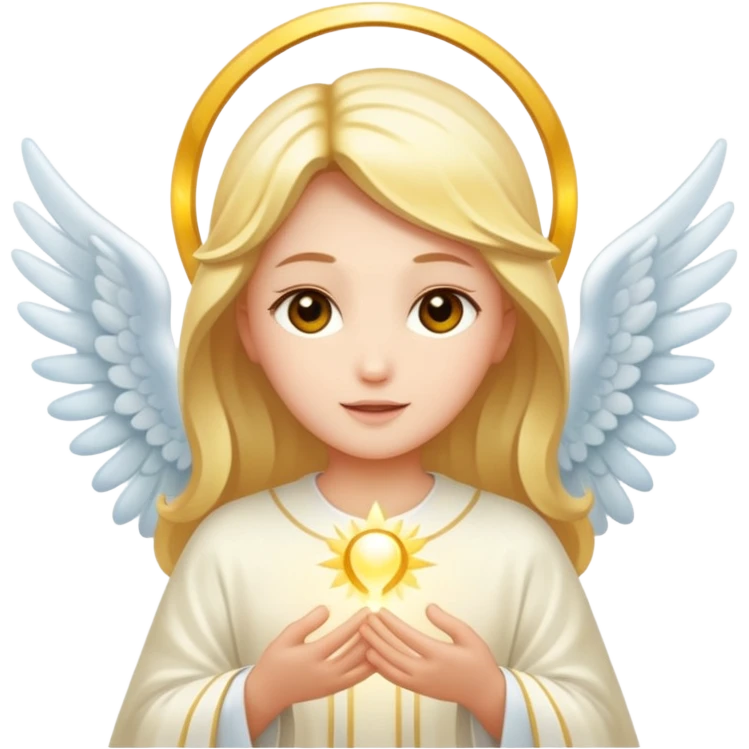 divinidad angelica de luz emoji