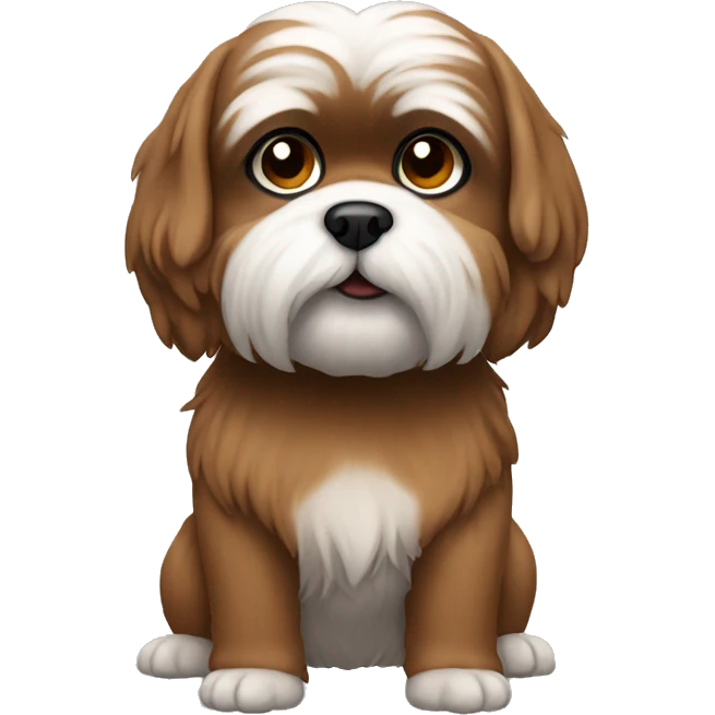 Brown shitzu emoji