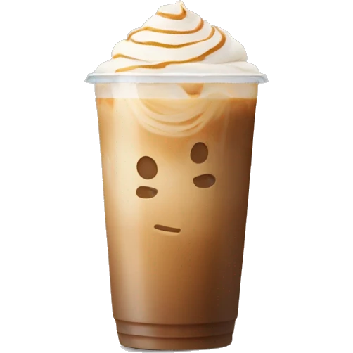 Iced latte to go  emoji
