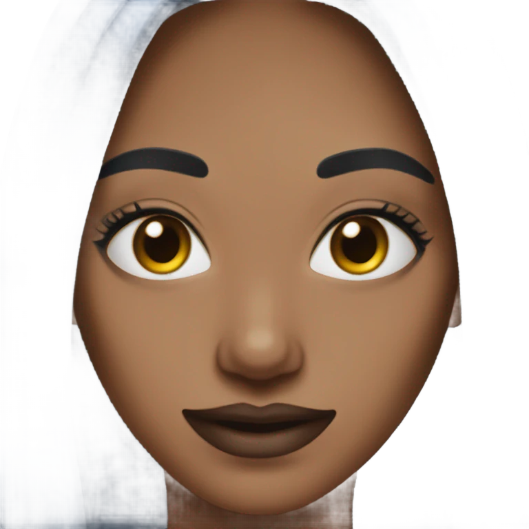 Long dark blue nails on medium skin ton emoji
