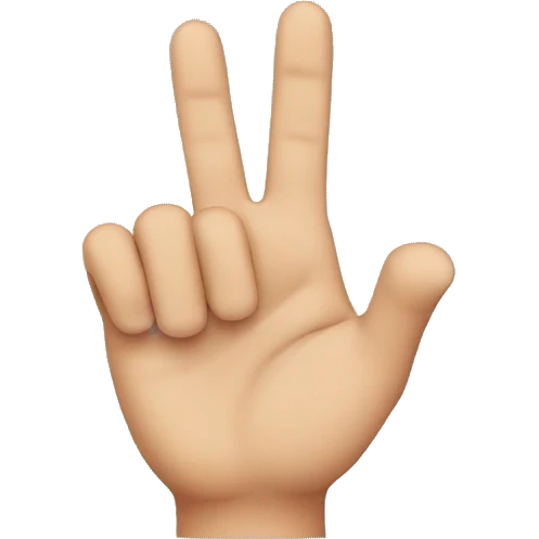 finger with color emoji
