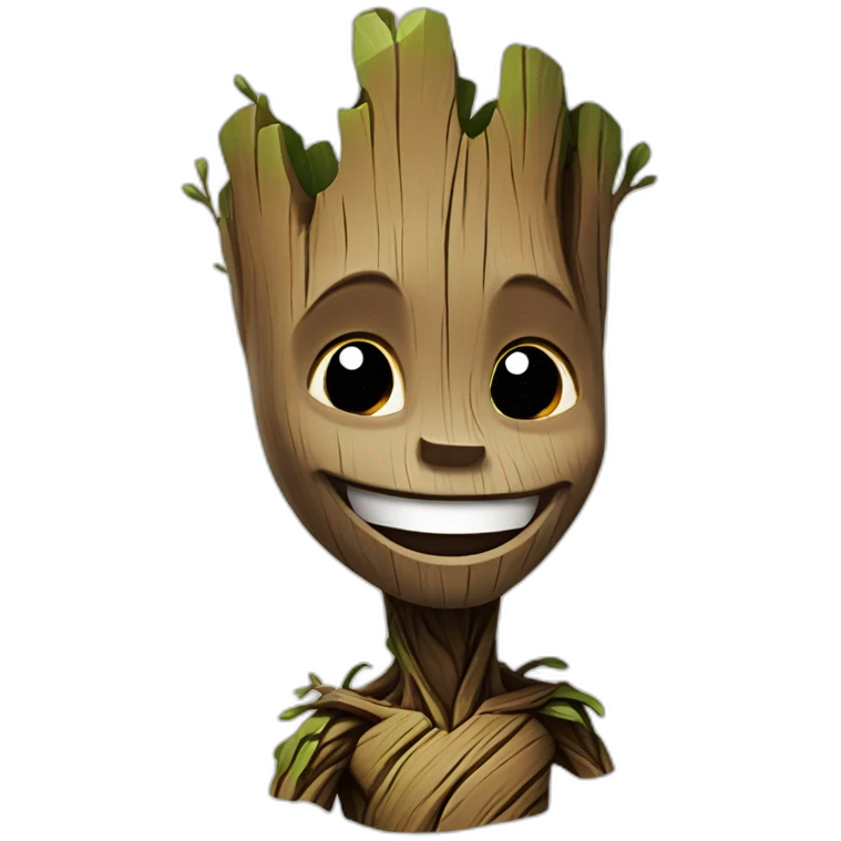 Groot laughs emoji