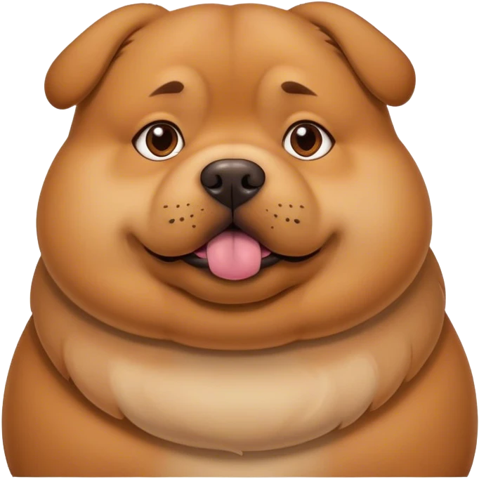 Fat dog emoji