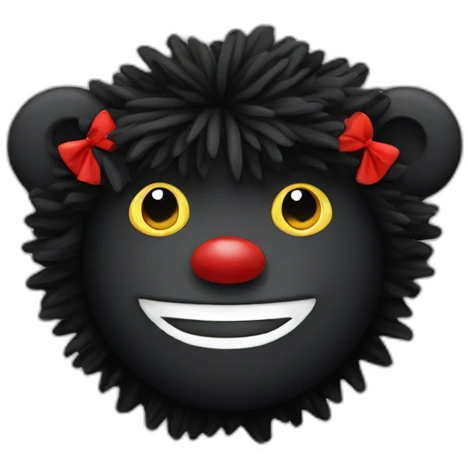 elegant golliwog emoji